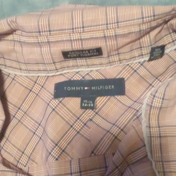 Tommy hilfiger regular fit Men's button up dress shirt 34-35 - Picture 3 of 5